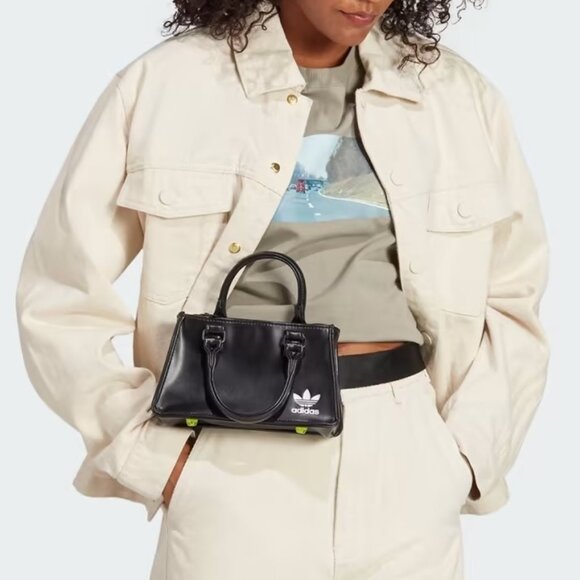 adidas x KSENIASCHNAIDER 3-Stripe Denim Jacket Women's, Natural Size Small - Picture 4 of 12